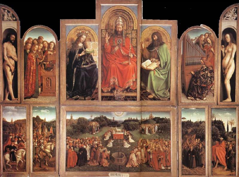 Jan Van Eyck The Ghent Altarpiece Sweden oil painting art